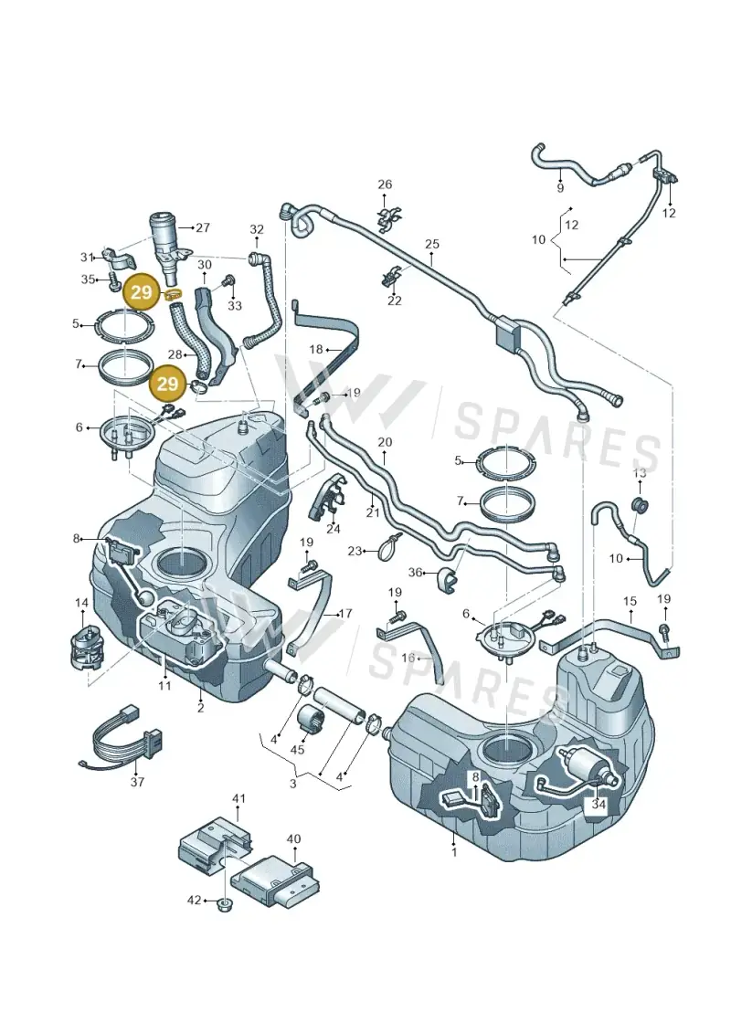 N91104001 — Audi R8 Spyder (2015-2024) diagram 872201050, position 29