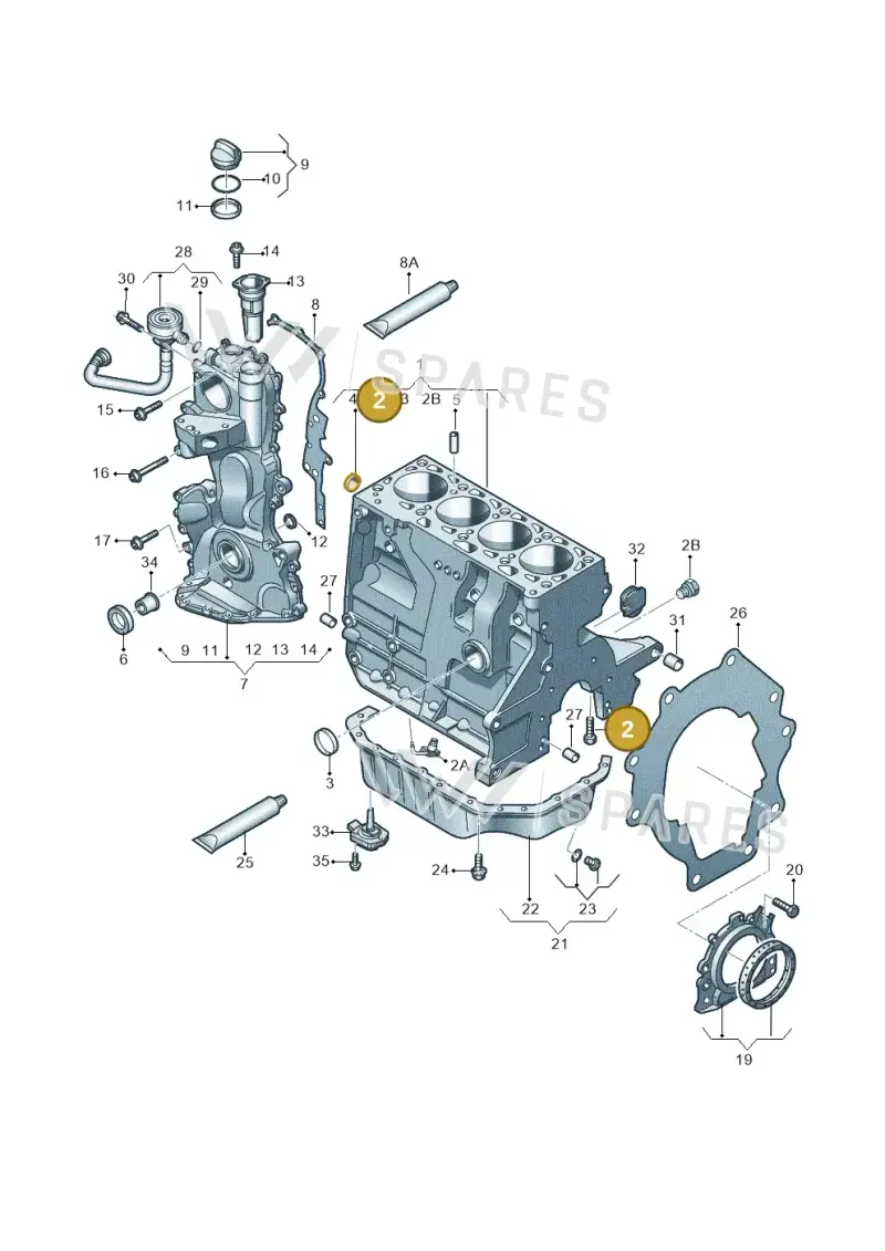 N91107801 — Volkswagen Polo (2012-2014) diagram 474103050, position 2