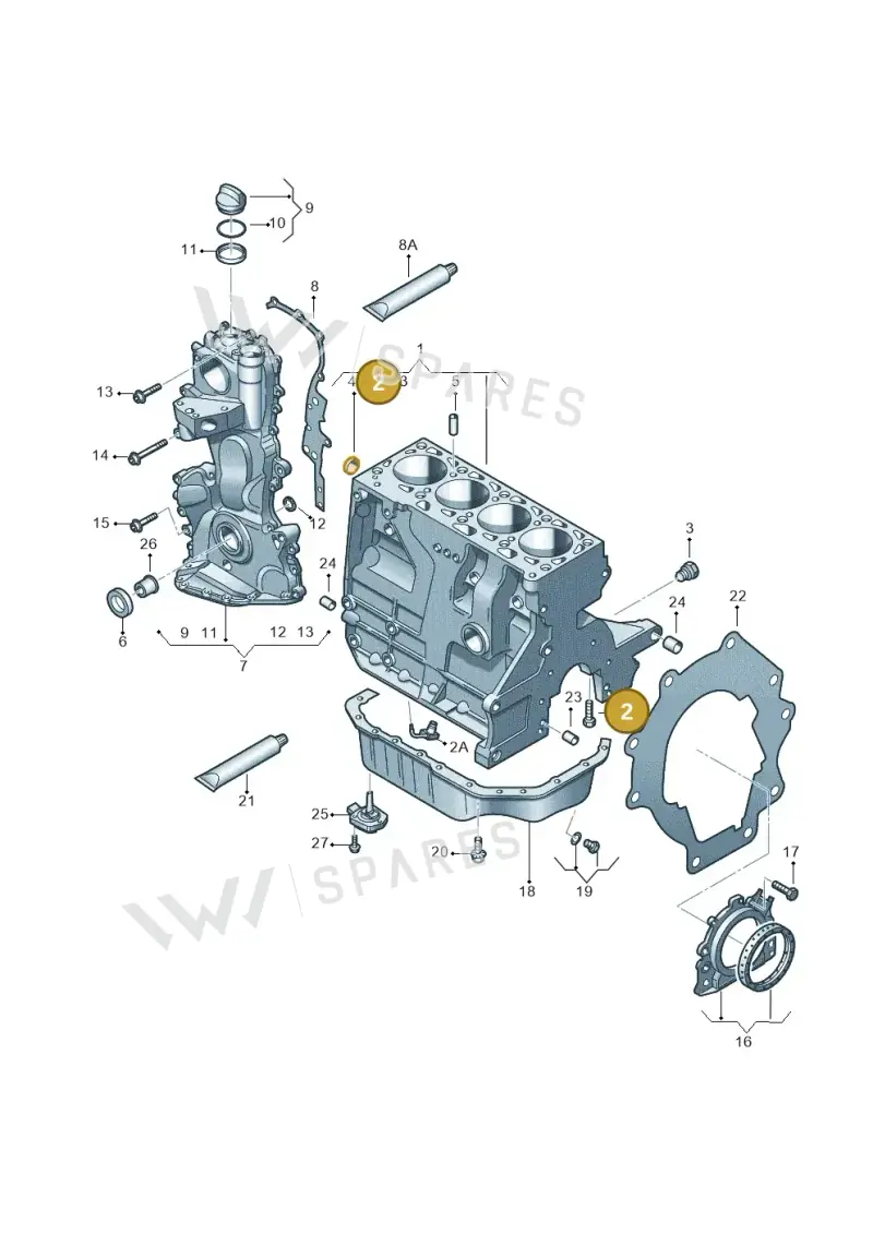N91107801 — Volkswagen Passat CC (2011-2016) diagram 737103100, position 2