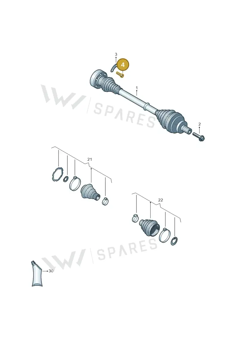 N91108201 — Volkswagen Passat estate (2023-) diagram 3cm501012, position 4