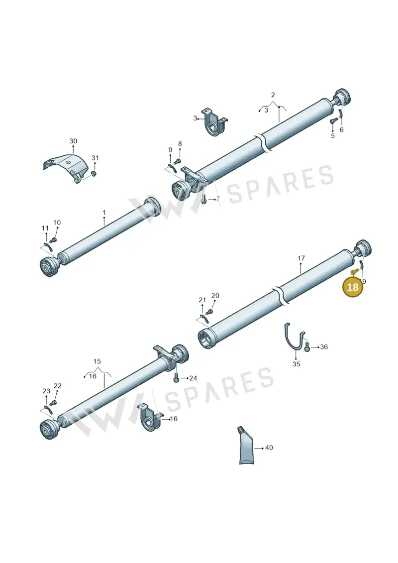 N91108201 — Volkswagen Transport. multivan (2019-2024) diagram 861521000, position 18