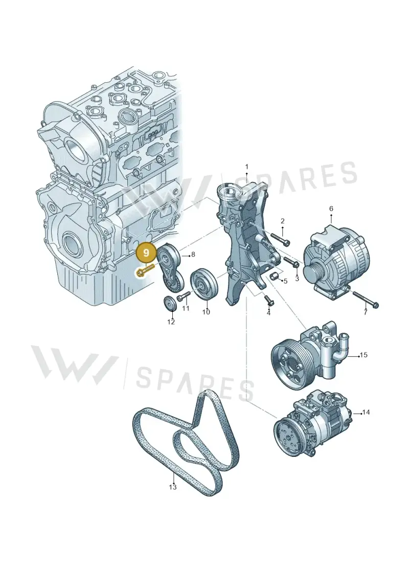 N91108501 — Volkswagen Amarok twin cab (2016-2022) diagram 683903200, position 9