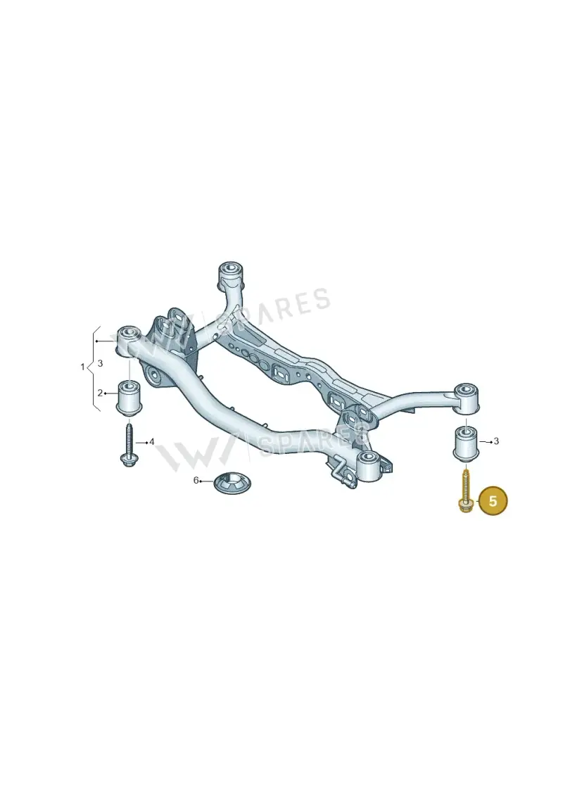 N91114701 — Volkswagen Passat CC (2008-2012) diagram 634505000, position 5