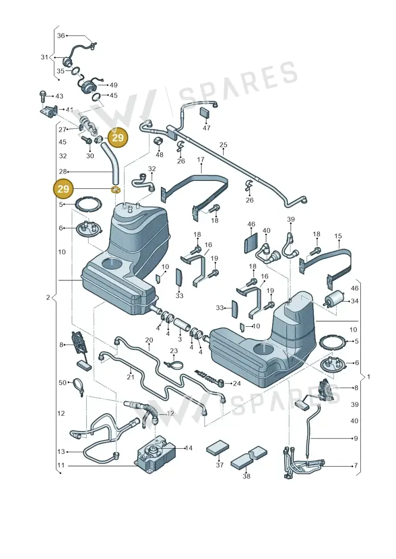 N91115401 — Audi R8 qu. 5.2 (2012-2015) diagram 752201000, position 29
