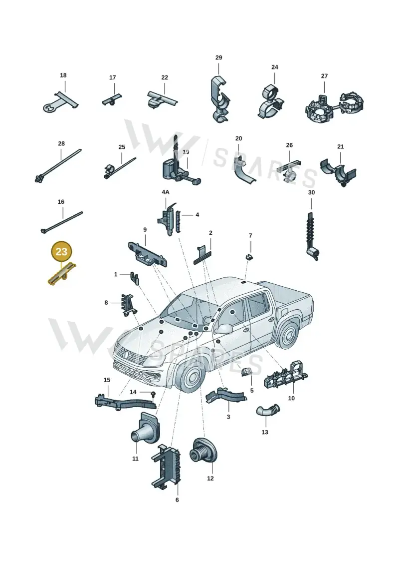N91115901 — Volkswagen Amarok twin cab (2022-) diagram 2ha971086, position 23