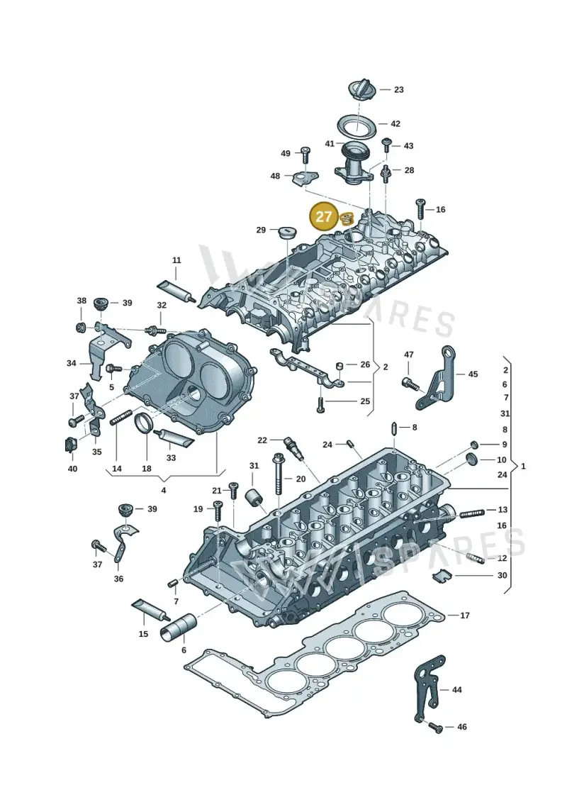 N91116001 — Audi A3 Sportback (2019-2025) diagram 596103041, position 27