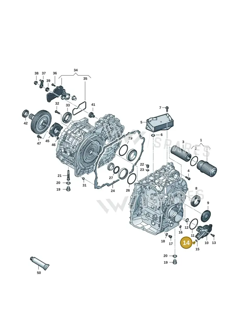 N91119401 — Volkswagen Golf 2.0 BlueMotion (2019-2024) diagram 827300703, position 14