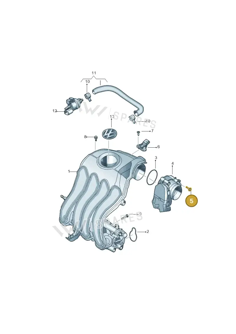N91120801 — Volkswagen Jetta 2.0 (2015-2015) diagram 789133290, position 5