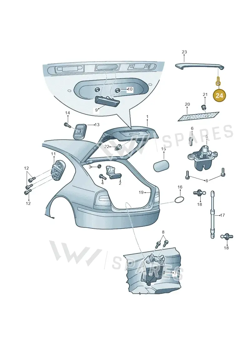 N91122901 — Skoda Octavia ambiente (2008-2013) diagram 419827100, position 24