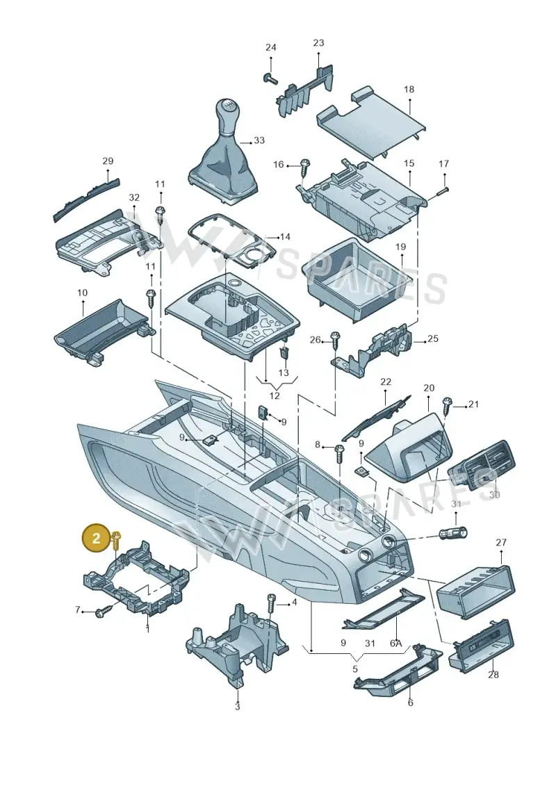 N91122901 — Audi Q7 qu. 3.0 TDI (2009-2015) diagram 493863500, position 2
