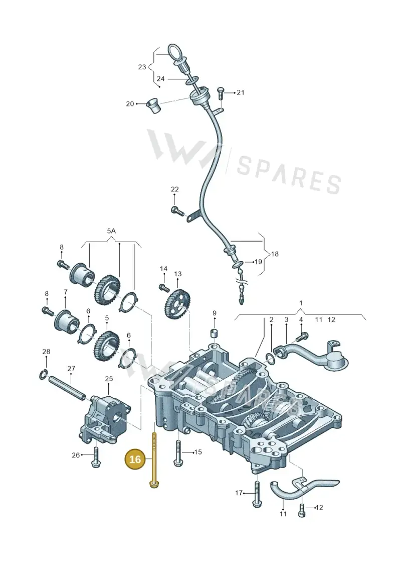N91123401 — Volkswagen Jetta Vagon            08> (2008-) diagram 460115250, position 16