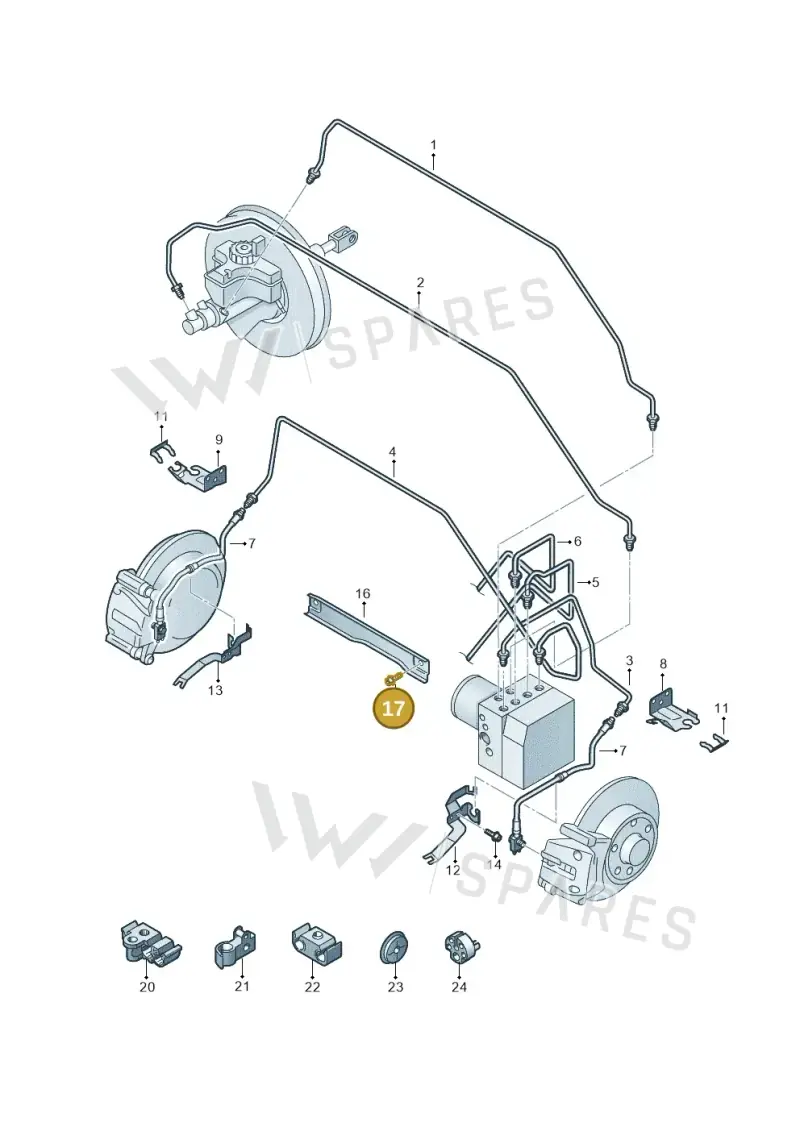 N91123501 — Volkswagen Sharan BlueMotion (2015-2022) diagram 689611250, position 17