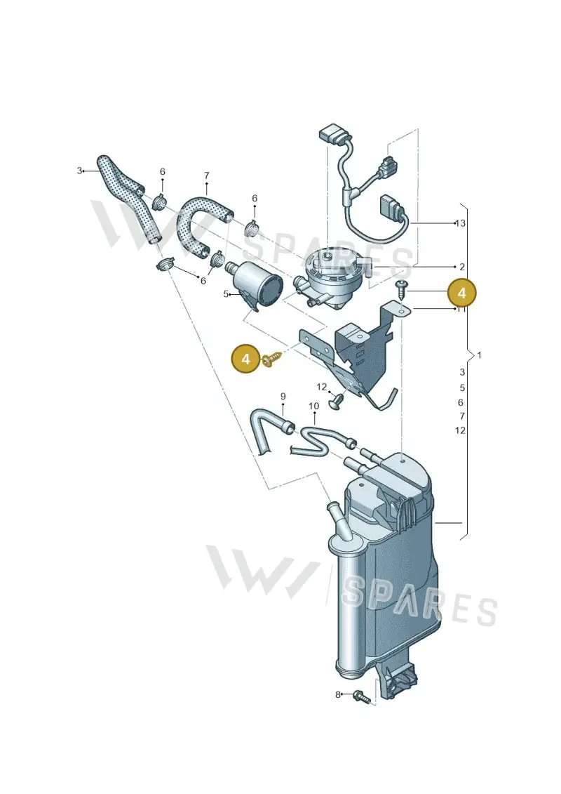 N91123502 — Audi A3 Cabriolet (2016-2020) diagram 778201500, position 4