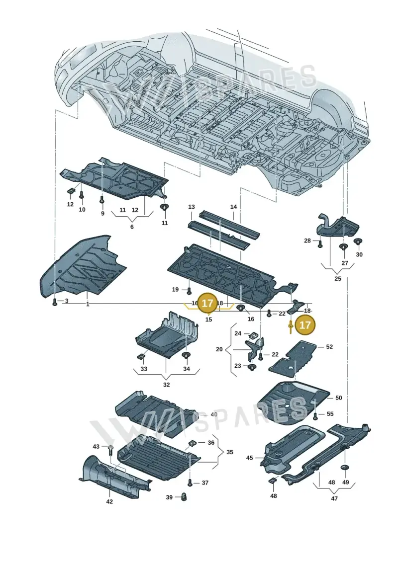 N91125501 — Volkswagen Multivan (2021-) diagram 7t0825010, position 17