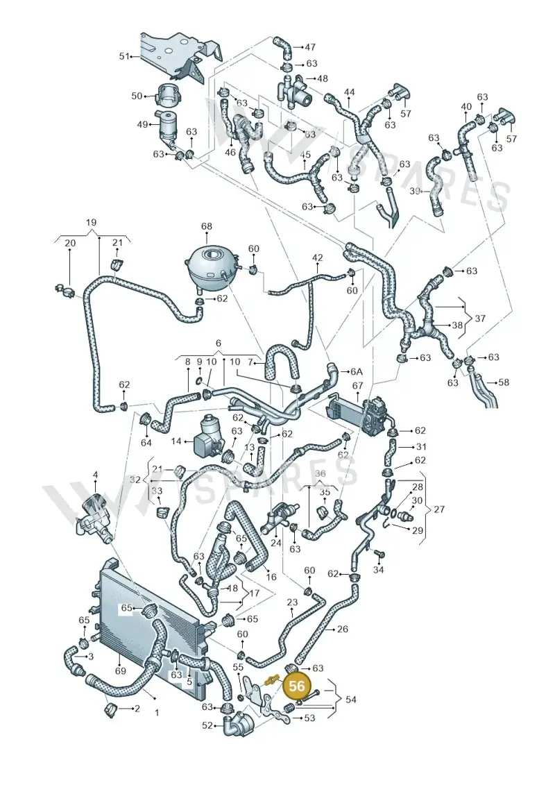 N91127301 — Volkswagen Transp. caravelle (2011-2015) diagram 679121430, position 56