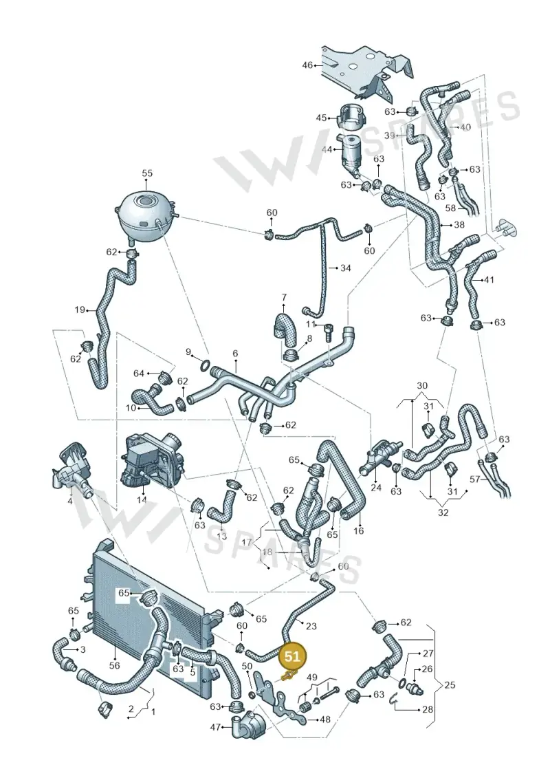 N91127301 — Volkswagen Caravelle (2015-2019) diagram 861121410, position 51