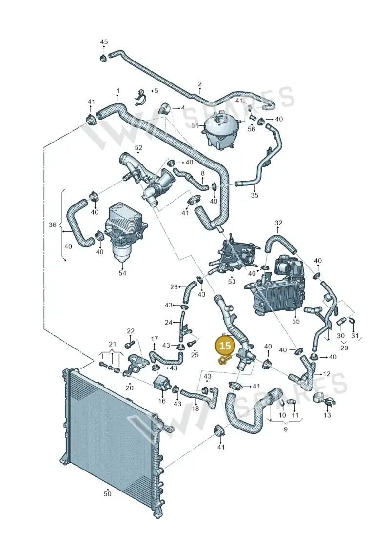 N91127901 — Volkswagen MAN TGE 55 (2016-2021) diagram 806121040, position 15