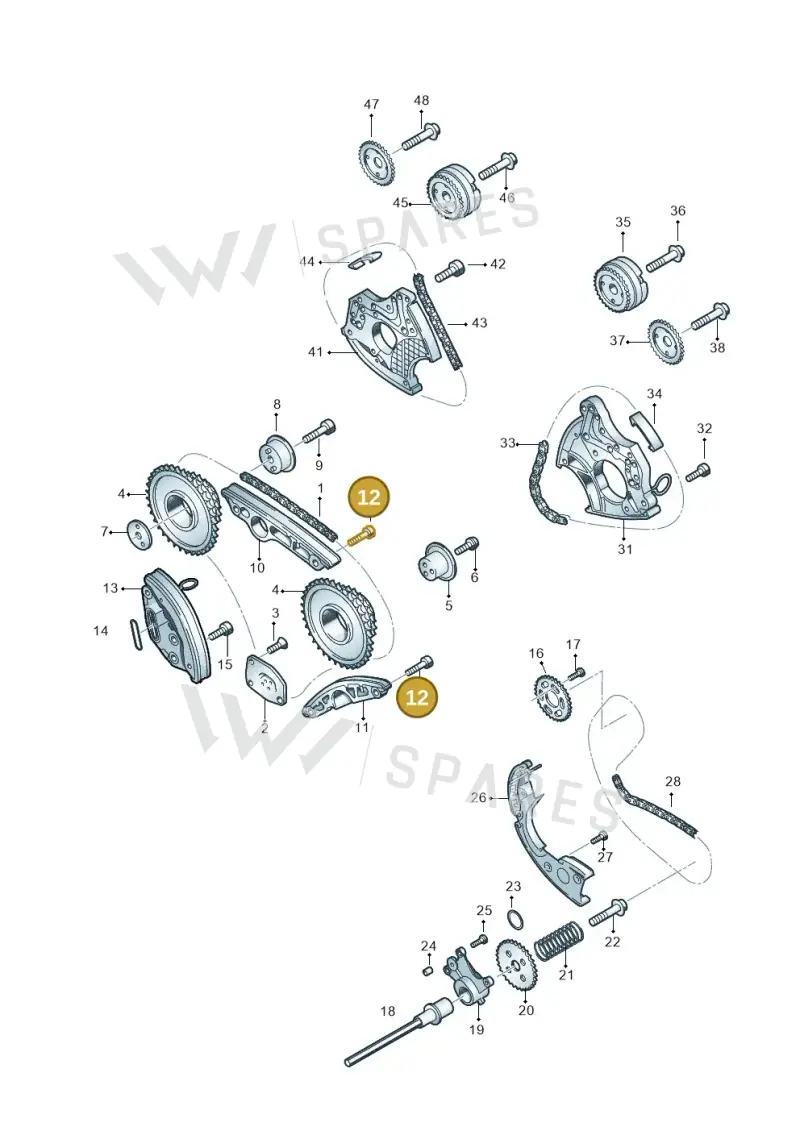 N91129001 — Volkswagen Touareg BlueMotion (2014-2018) diagram 693109550, position 12