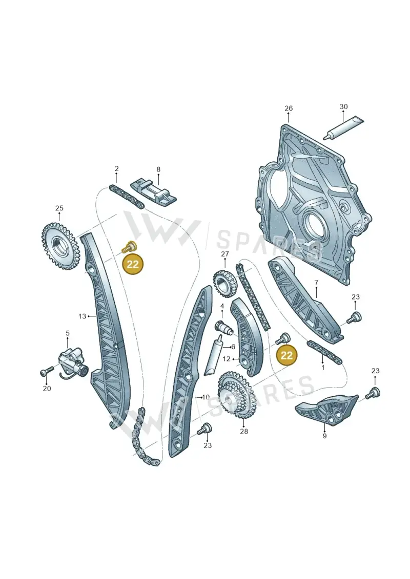 N91130301 — Volkswagen Amarok twin cab (2016-2022) diagram 412109590, position 22