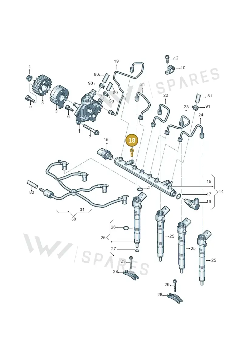 N91131601 — Volkswagen Amarok twin cab (2022-) diagram 683130450, position 18