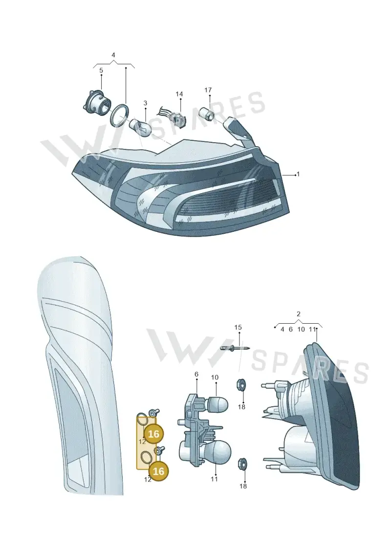 N91132101 — Skoda Superb Ambition (2009-2015) diagram 671945050, position 16