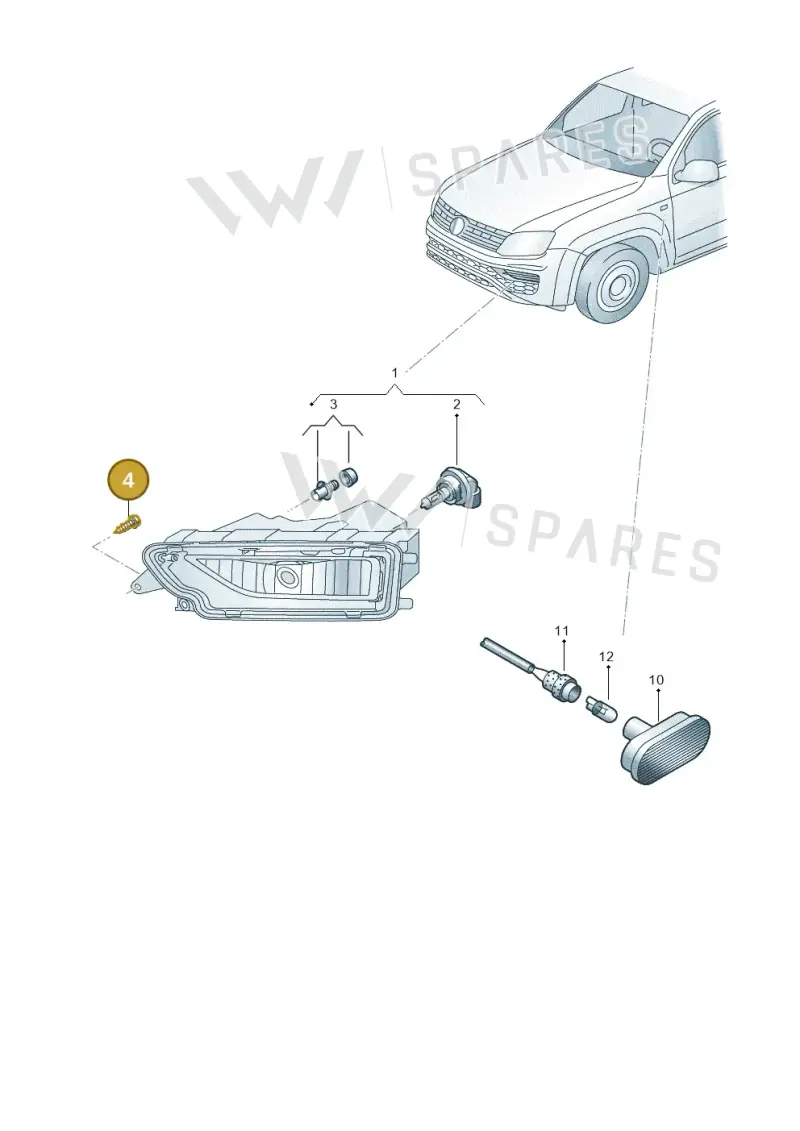 N91132901 — Volkswagen Amarok twin cab (2022-) diagram 894941400, position 4