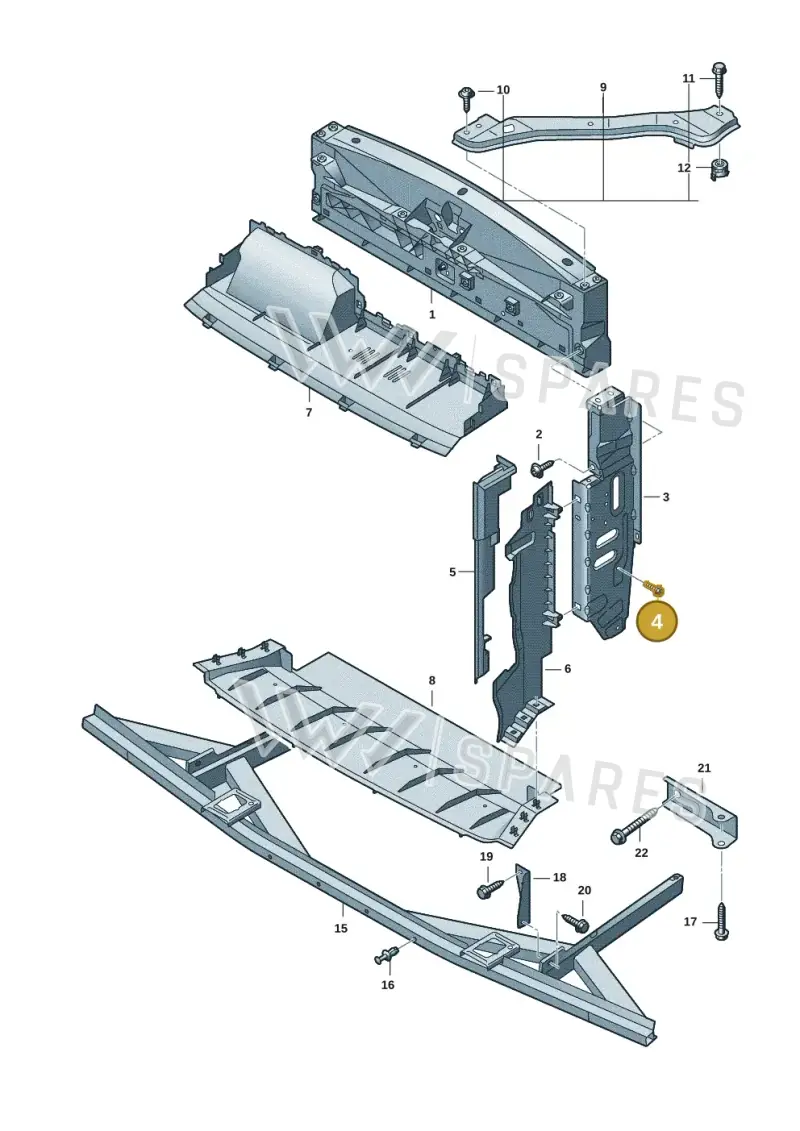 N91133501 — Volkswagen Multivan (2021-) diagram 7t0805000, position 4