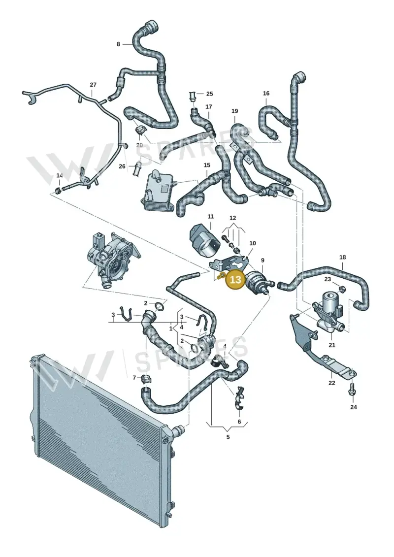 N91136101 — Volkswagen Multivan (2021-) diagram 7t0121420, position 13