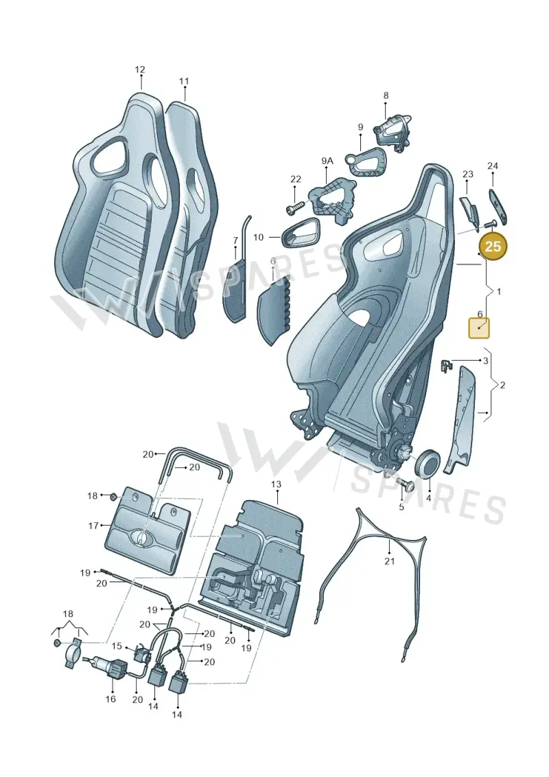 N91136901 — Audi R8 qu. 5.2 (2012-2015) diagram 605881550, position 25