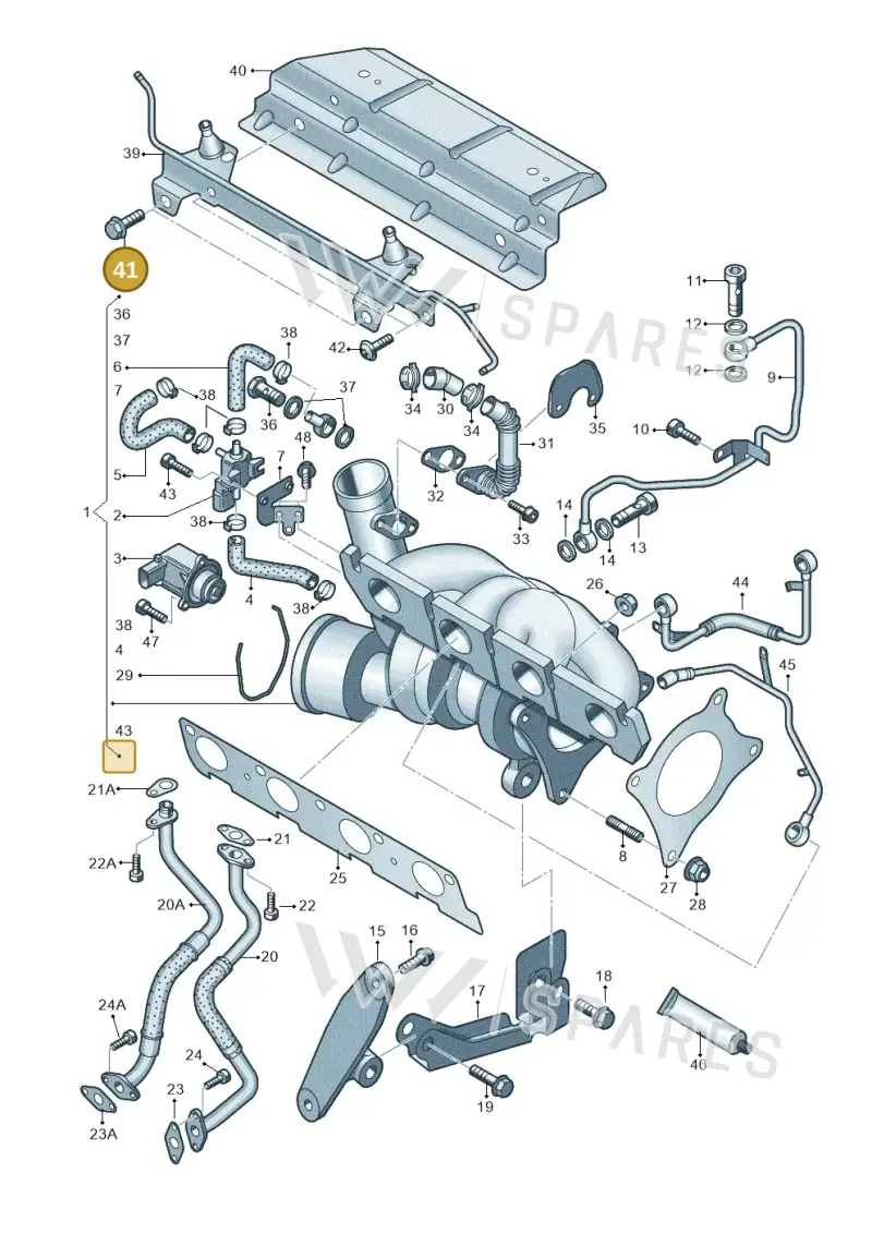 N91138801 — SEAT ALTEA                  07> (2006-) diagram 412145650, position 41