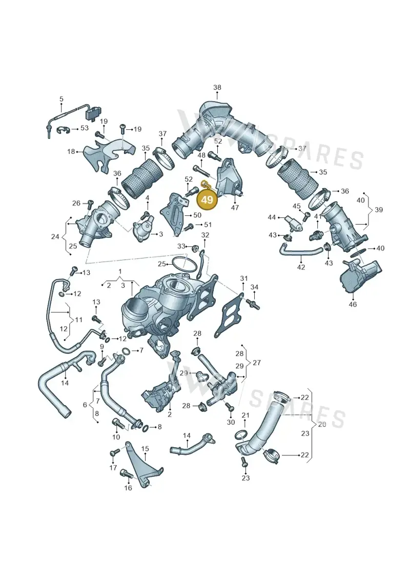 N91138801 — Audi A5 Limousine (2024-2025) diagram 8wk145175, position 49