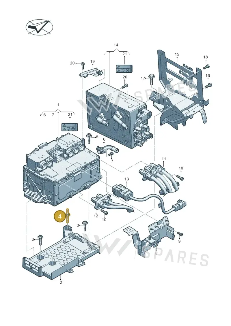 N91139701 — Volkswagen Multivan (2021-) diagram 570907800, position 4