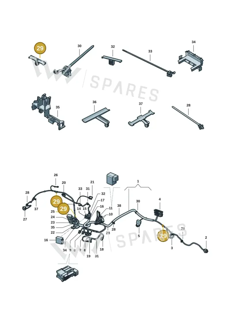 N91144301 — Volkswagen Amarok twin cab (2022-) diagram 2ha971084, position 29