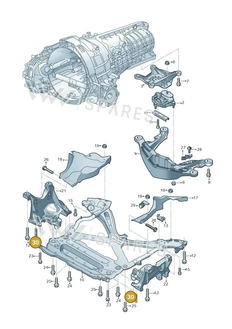 N91145002 — Audi A5 Sportback (2016-2025) diagram 849399200, position 30