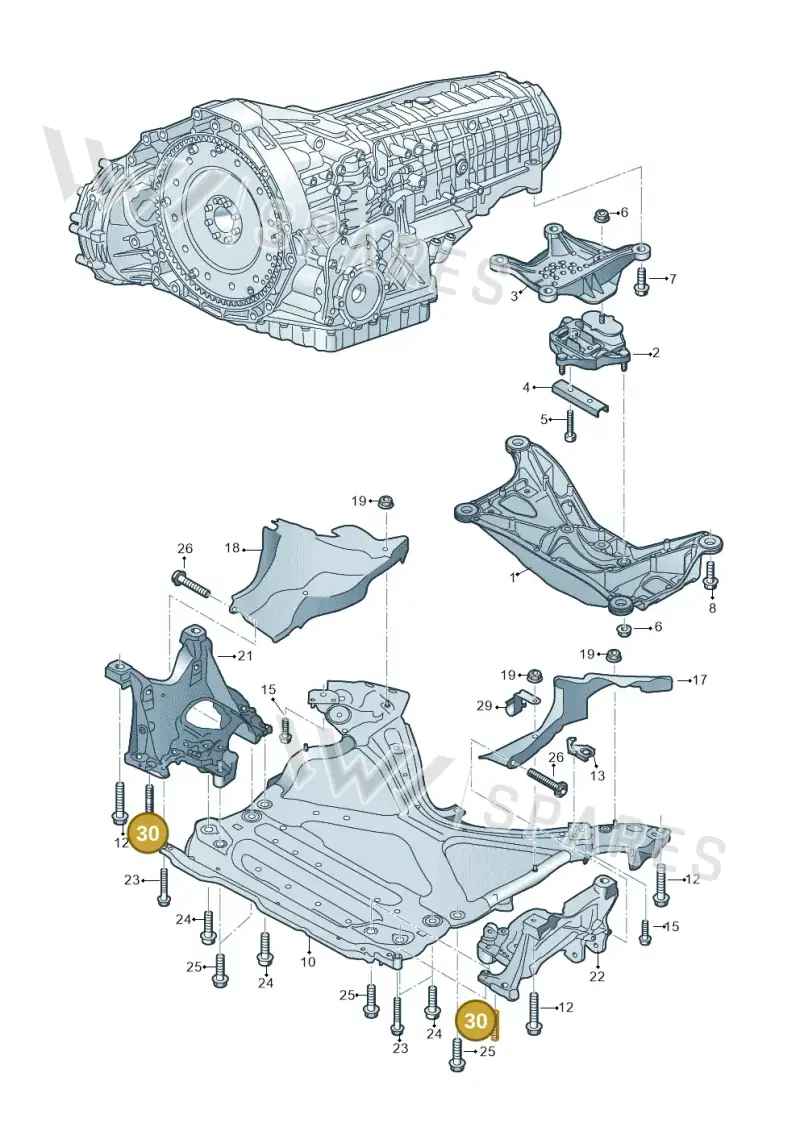 N91145002 — Audi A5 Sportback (2016-2025) diagram 849399400, position 30