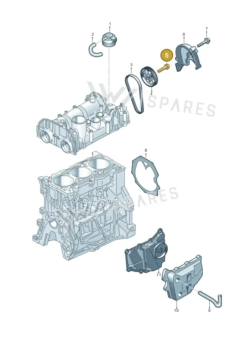 N91145502 — Volkswagen Taigo (2021-2024) diagram 837103910, position 5