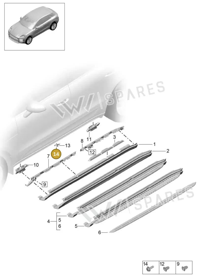 N91145601 — Porsche Macan (2018-2022) diagram p52000195, position 14