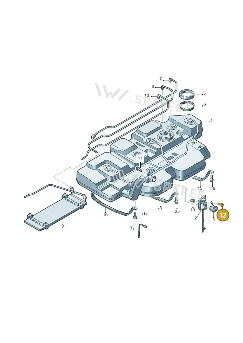 N91149401 — Volkswagen California Camper (2008-2009) diagram 410201060, position 12