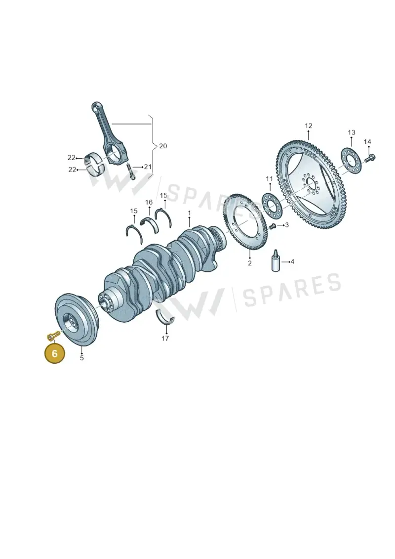 N91150001 — Volkswagen Touareg BlueMotion (2014-2018) diagram 693105100, position 6