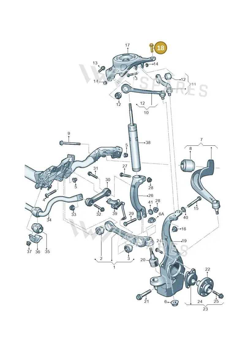 N91152301 — Audi Q5 qu. 2.0 TDI (2012-2017) diagram 620407000, position 18