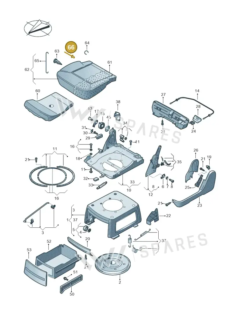 N91153701 — Volkswagen Transport. multivan (2019-2024) diagram 861883300, position 66