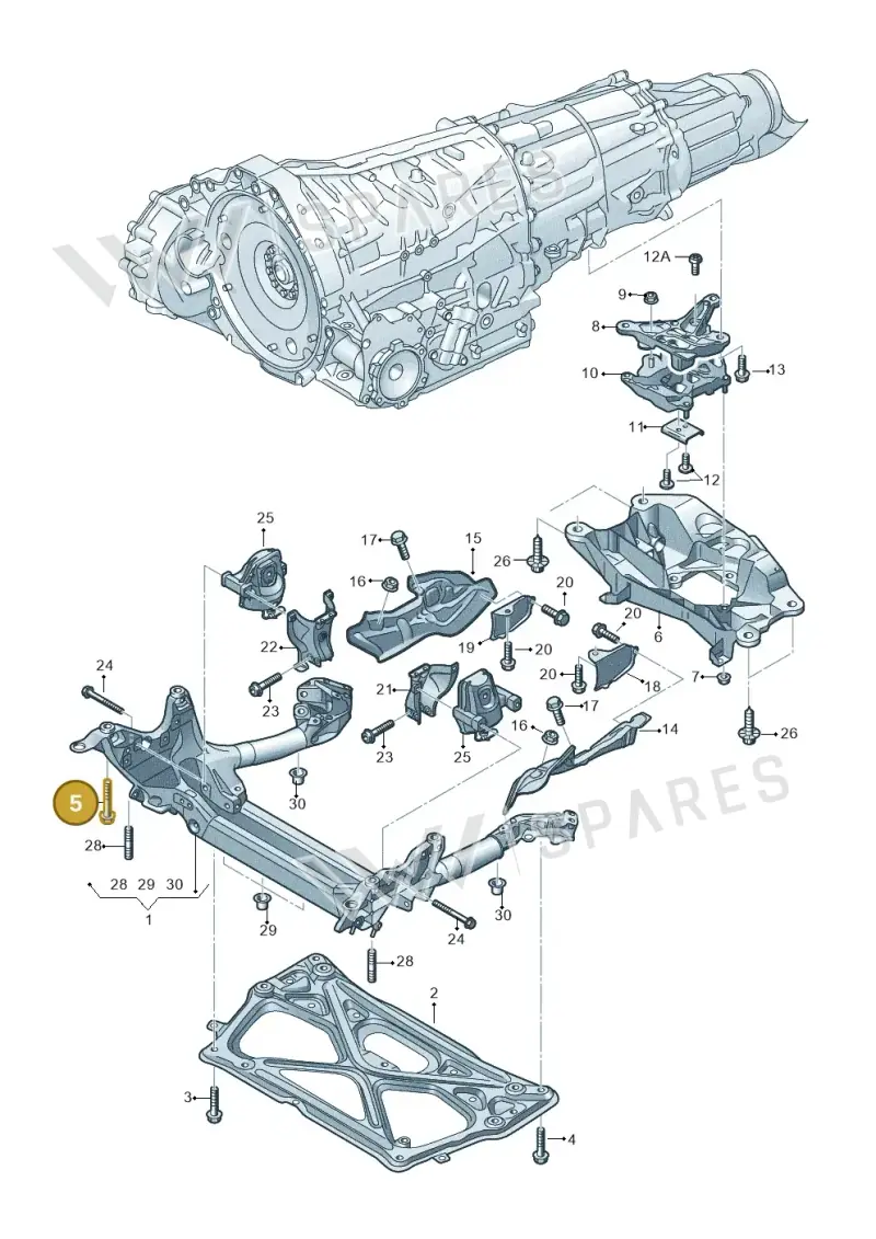 N91156101 — Audi A6 Avant (2012-2018) diagram 711399750, position 5