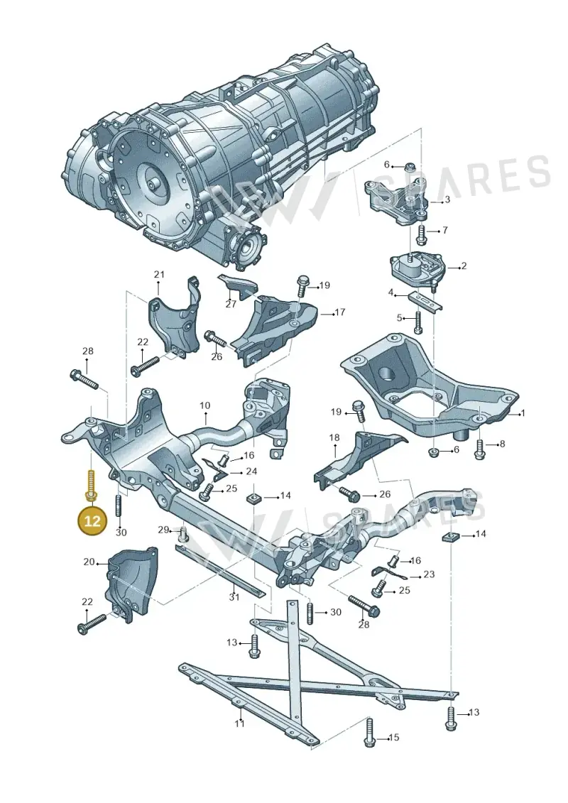 N91156101 — Audi Q5 qu. 2.0 TDI (2012-2017) diagram 724399200, position 12