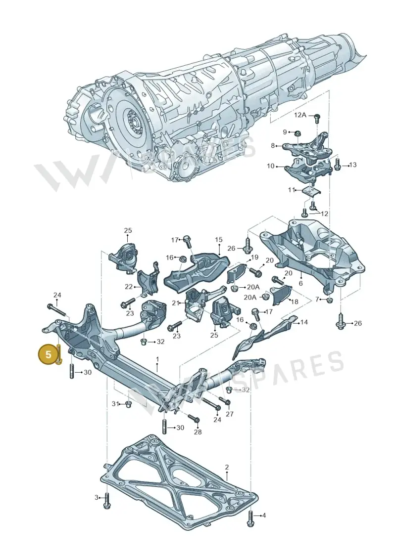 N91156101 — Audi RS6 Avant (2013-2018) diagram 758399800, position 5