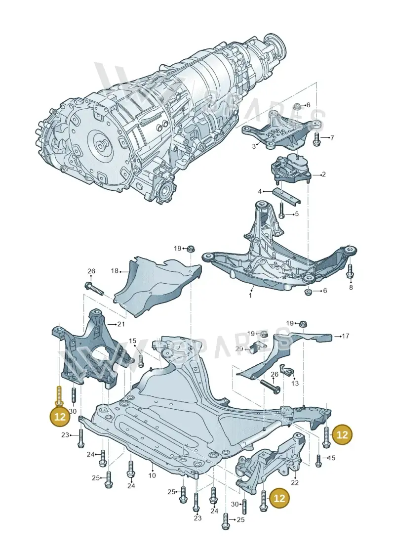 N91156101 — Audi RS4 Avant (2017-2025) diagram 849399900, position 12