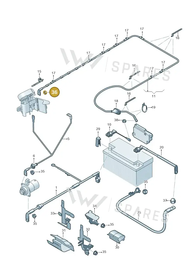 N91157402 — Volkswagen New Passat (2011-2015) diagram 691971010, position 36