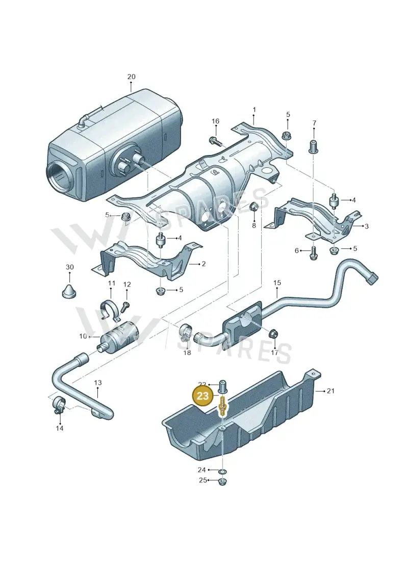 N91158201 — Volkswagen Single-cab transp. (2019-2024) diagram 862819550, position 23