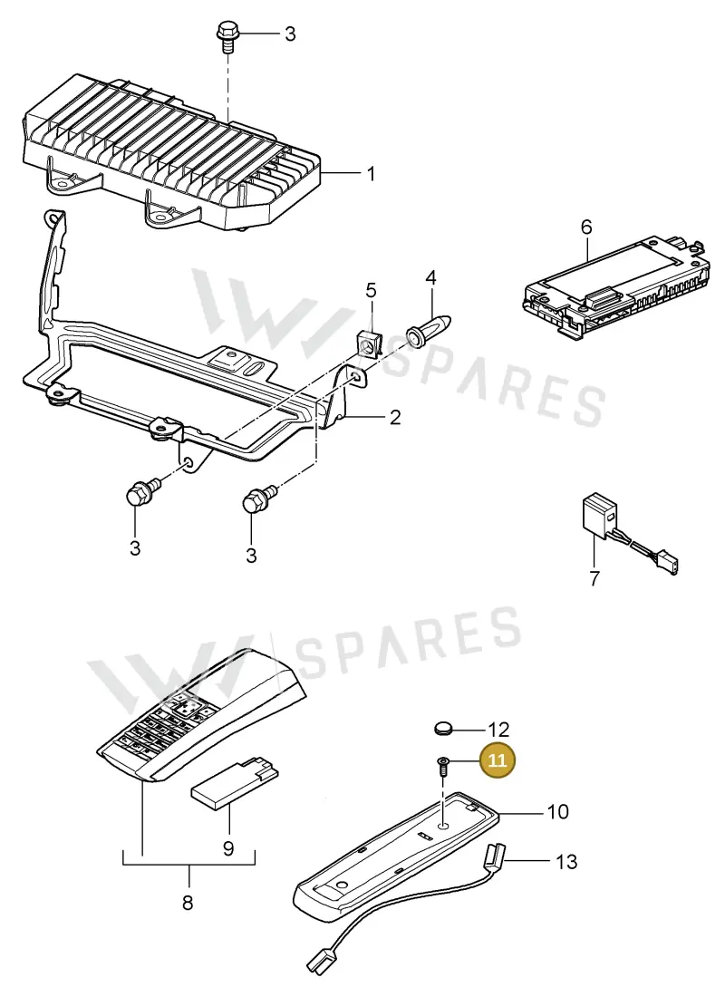 N91159801 — Porsche Cayenne (2007-2010) diagram p31911011, position 11