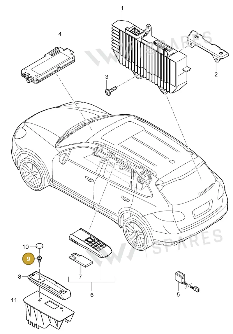 N91159801 — Porsche Cayenne (2010-2018) diagram p37911010, position 9