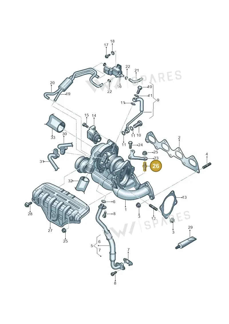 N91160101 — Volkswagen Beetle (2016-2019) diagram 789145510, position 26